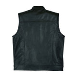 Custom Biker Leather Waistcoat