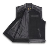 Gilet da moto da donna Leatherick con punto diamante