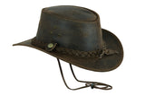 Leatherick Western Style Brown Cowboy Hat