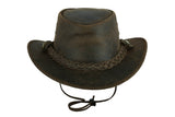 Leatherick Western Style Brown Cowboy Hat