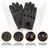 Leatherick Men's Classic Genuine Leather Driving Gloves