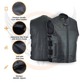 Leatherick SWAT Tactical Fashion Biker vest