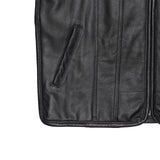 Pocket Photo Of Leatherick Classic Biker Vest With Side Zipper