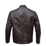 Leatherick Men’s Slim Fit brown Leather Jacket