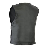 Leatherick Men’s Bulletproof Black Biker Vests