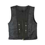 Leatherick Men’s Bulletproof Black Biker Vests