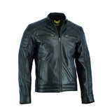 Leatherick Men’s Genuine Black Leather Jacket