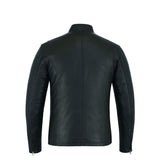 Leatherick Mens Hooper Black Leather Jacket