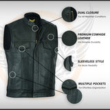 Leatherick Sons Of Anarchy Inspired Leather Vest