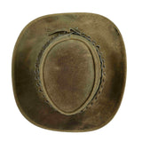 Leatherick Western Aussie Style Leather Cowboy Hat