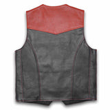 Leatherick Classic Custom biker Leather Vest in Small (S)