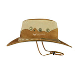 Leatherick Dual Layer Suede Leather Hat