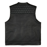 Leatherick SOA Style Gilet en cuir point de diamant