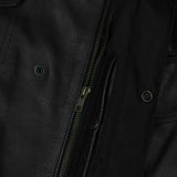 Leatherick SOA Style Gilet en cuir point de diamant