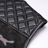 Men's Diamond Stitch Camouflage Biker Vest