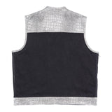 Back of Crocodile textured leather vest