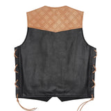 Back photo of Biker Vest with Side Laces