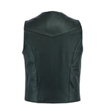 Leatherick Men Premium Biker Leather Waistcoat