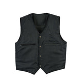 Leatherick Men Premium Biker Leather Waistcoat