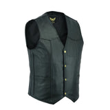 Leatherick Men Premium Biker Leather Waistcoat