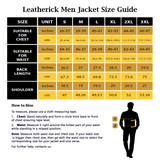 Leatherick Men’s Slim Fit brown Leather Jacket