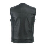 Leatherick Sons Of Anarchy Premium Black Collarless Vest