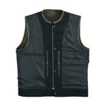 Leatherick Sons Of Anarchy Distressed Brown Collarless Leather Vest