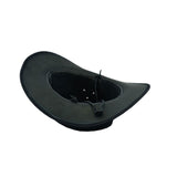 Leatherick Black Leather Cowboy Hat