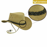 Sombrero de estilo occidental Leatherick de cuero